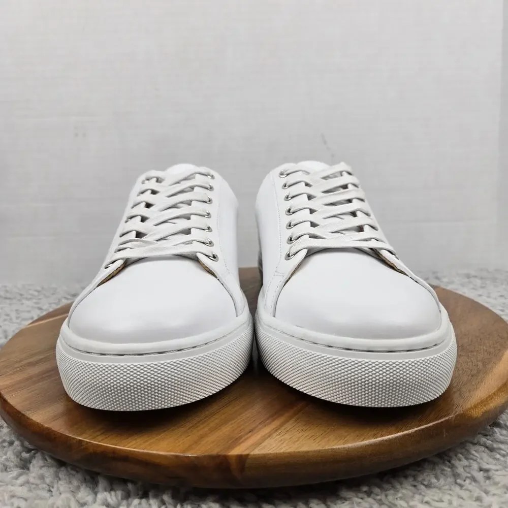 Thursday Boot Company Mens 11 Premier Low Top White Leather Casual Daily Sneaker
